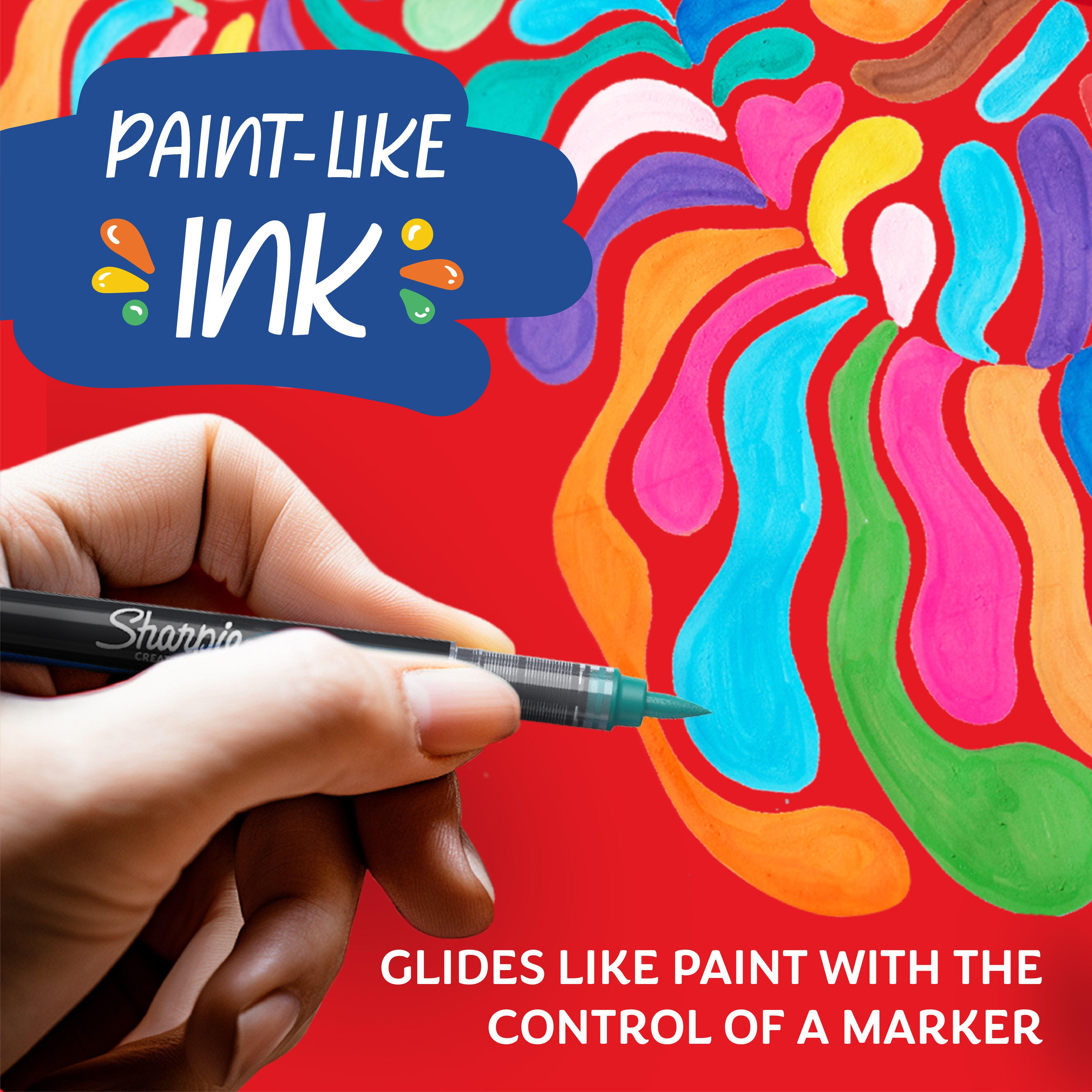 Marker Sharpie Creative Acrylic brstetipp blist ass (5)