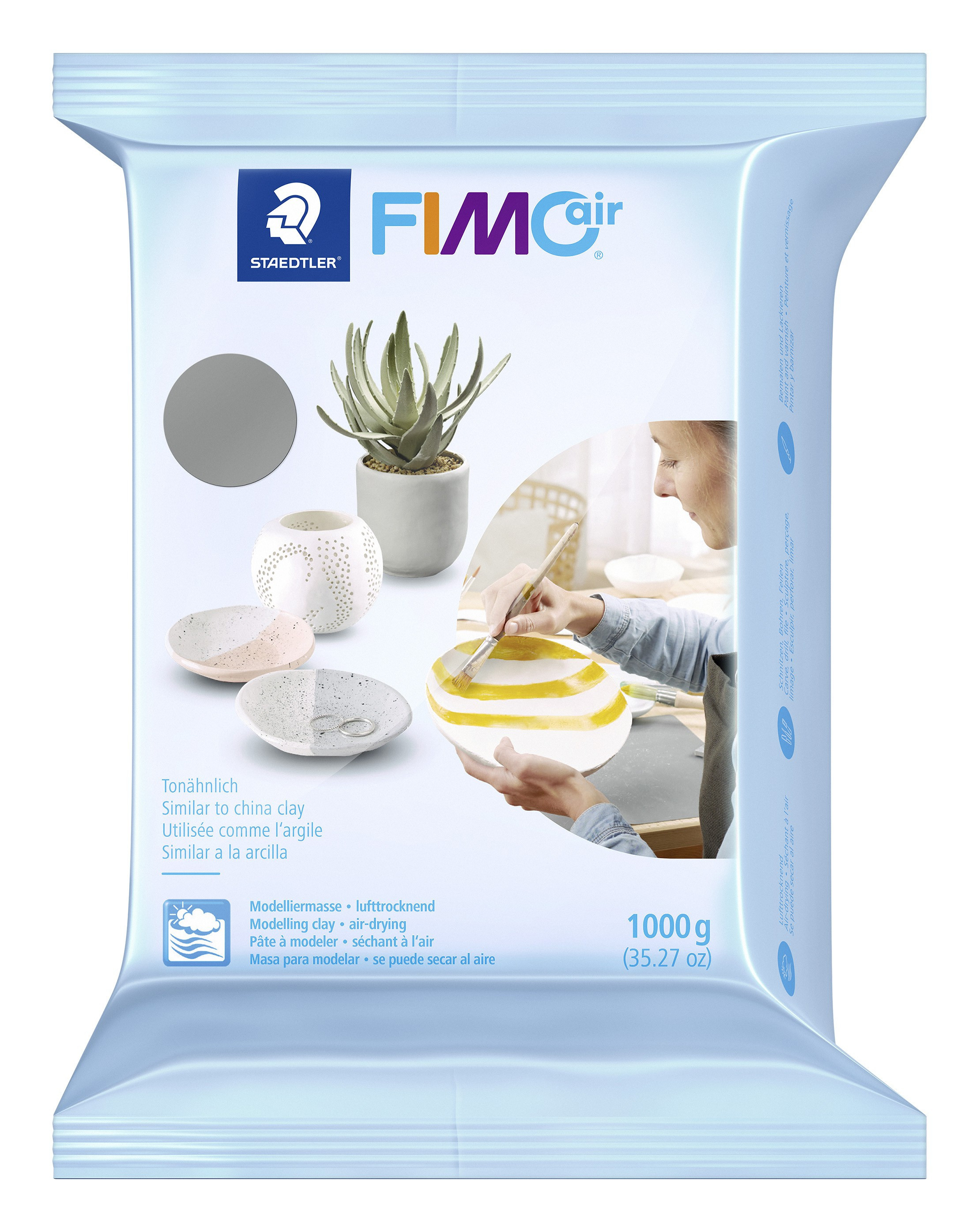BildeModelleringsleire FIMO AIR 1000g Gr
