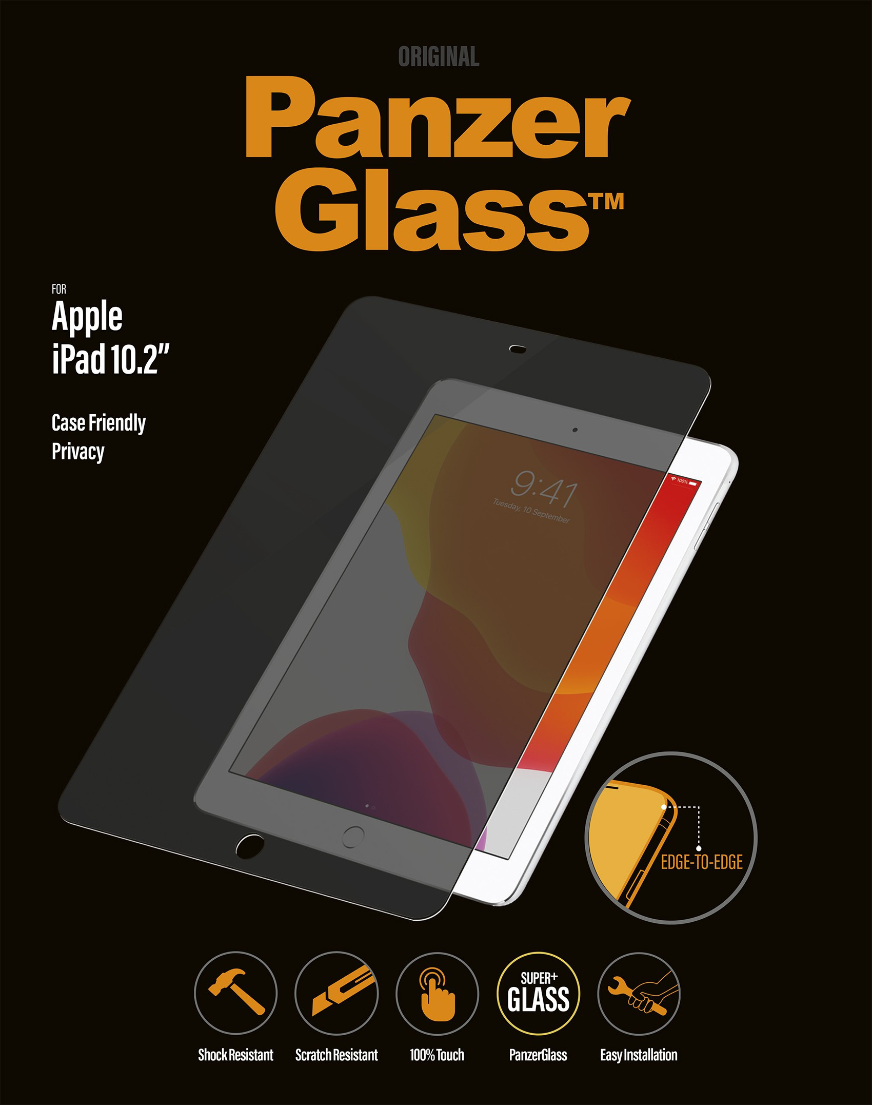 BildePanzerGlass iPad 10.2" Privacy, (2019)
