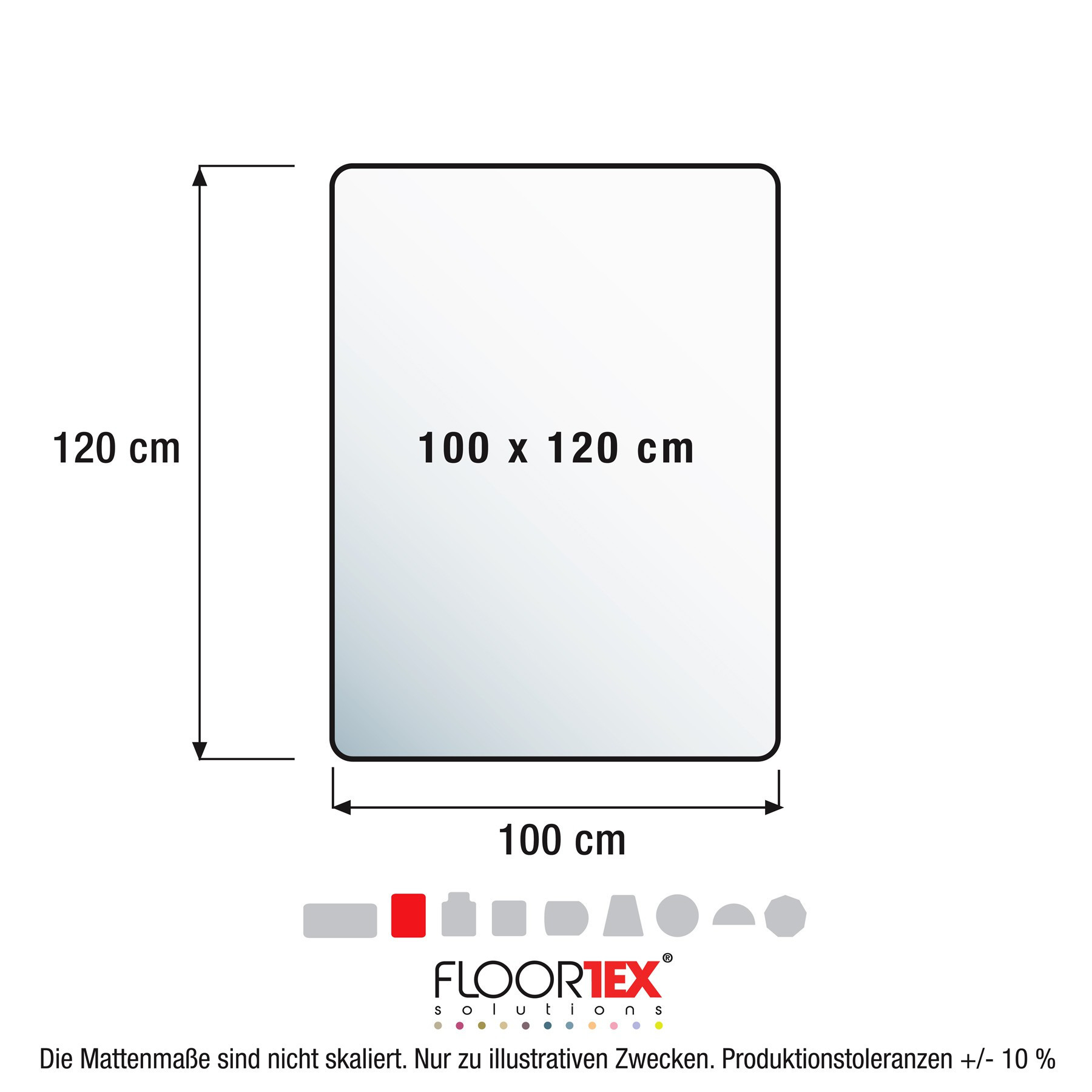 Ultimat chair mat PC 100x120 cm hard floor