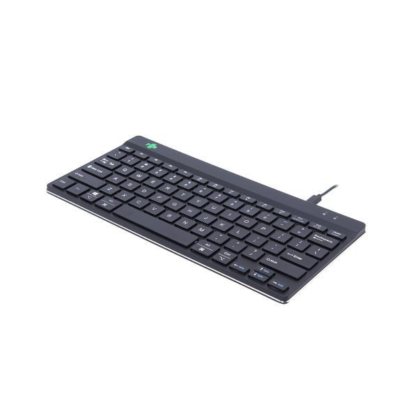 BildeR-Go Compact Break ergonomic wired keyboard, Black (Italian)