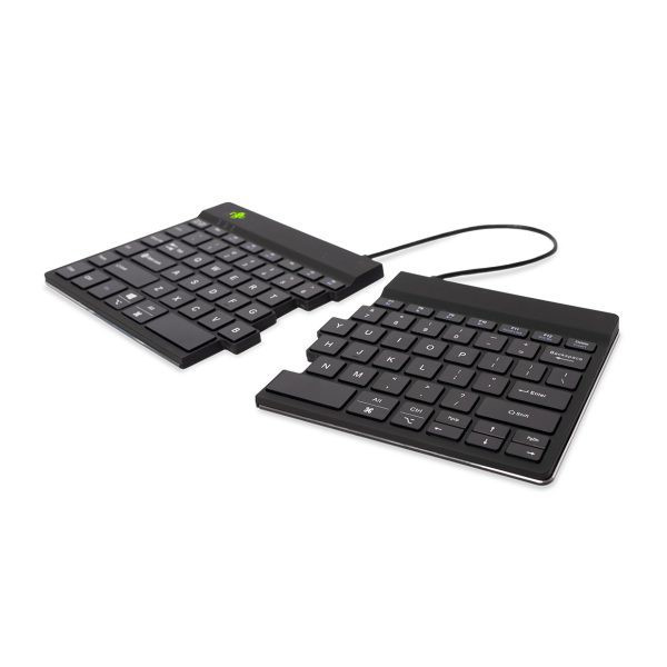 BildeR-Go Split Break ergonomic wireless keyboard, Black (US)