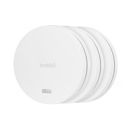 HOMBLI Smart Smoke Detector White Promo 3-Pack