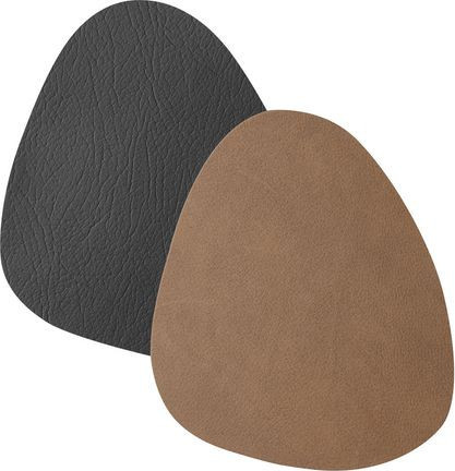 Bilde Bordbrikke Duni 11X13Cm Lær Sort/brun (4 stk)