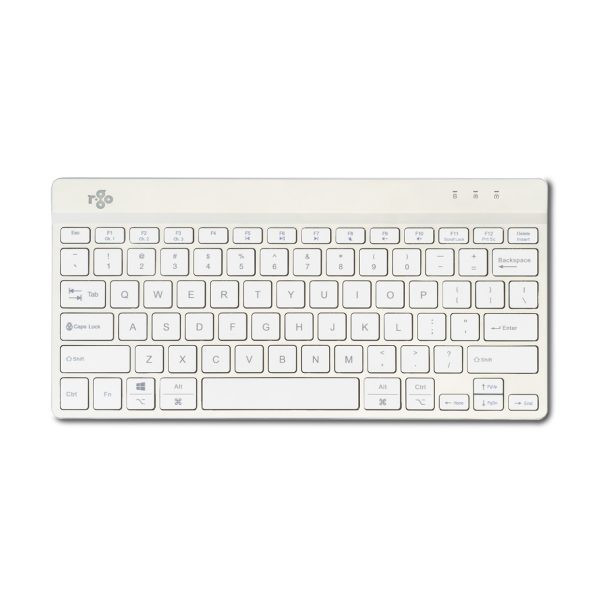 BildeR-Go Compact Break ergonomic wired keyboard, White (Nordic)