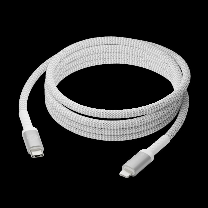 BildeRe-charge - BRD Cable- 2.5m USB-C to Lightning - White