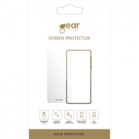 GEAR Glass Prot. Flat Case Friendly 2.5D GOLD SAMSUNG GALAXY A24 4G/A25 5G