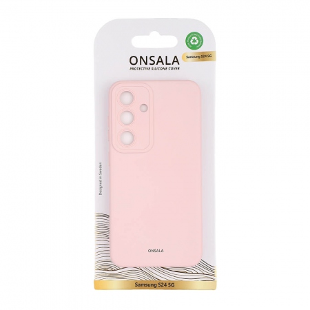 ONSALA Backcover Sil Touch Samsung S24 5G Chalk Pink