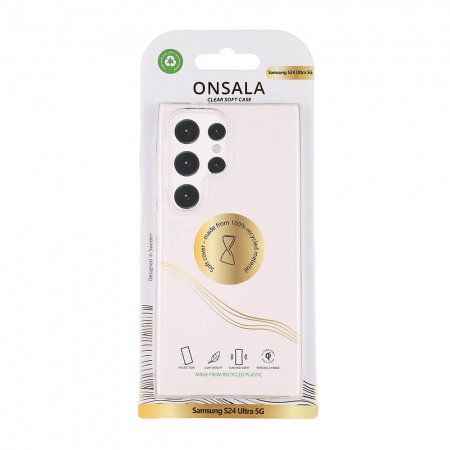 ONSALA Back Recycled Clear Case TPU Samsung S24 Ultra 5G