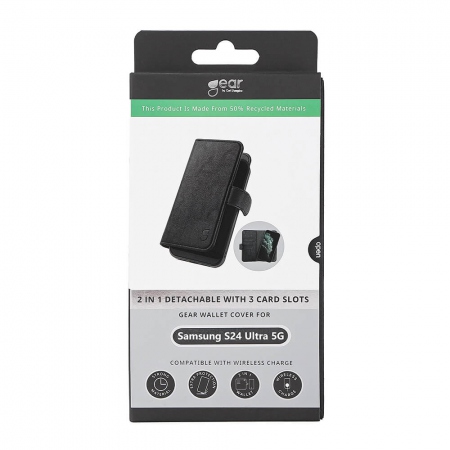 GEAR 2in1 3 card Recycled Samsung S24 Ultra 5G Black