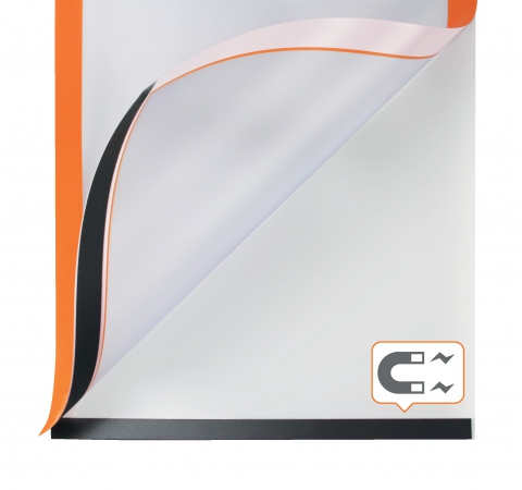 Magnetramme Nobo selvkl A4 orange (2)
