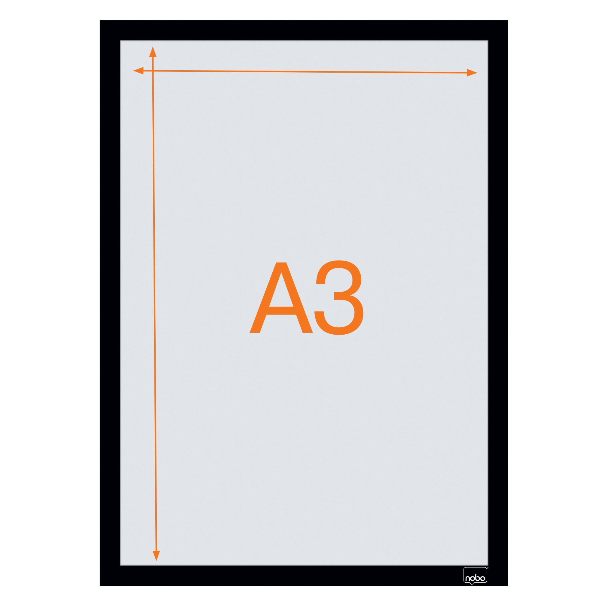 Magnetramme Nobo selvkl A3 sort (2)