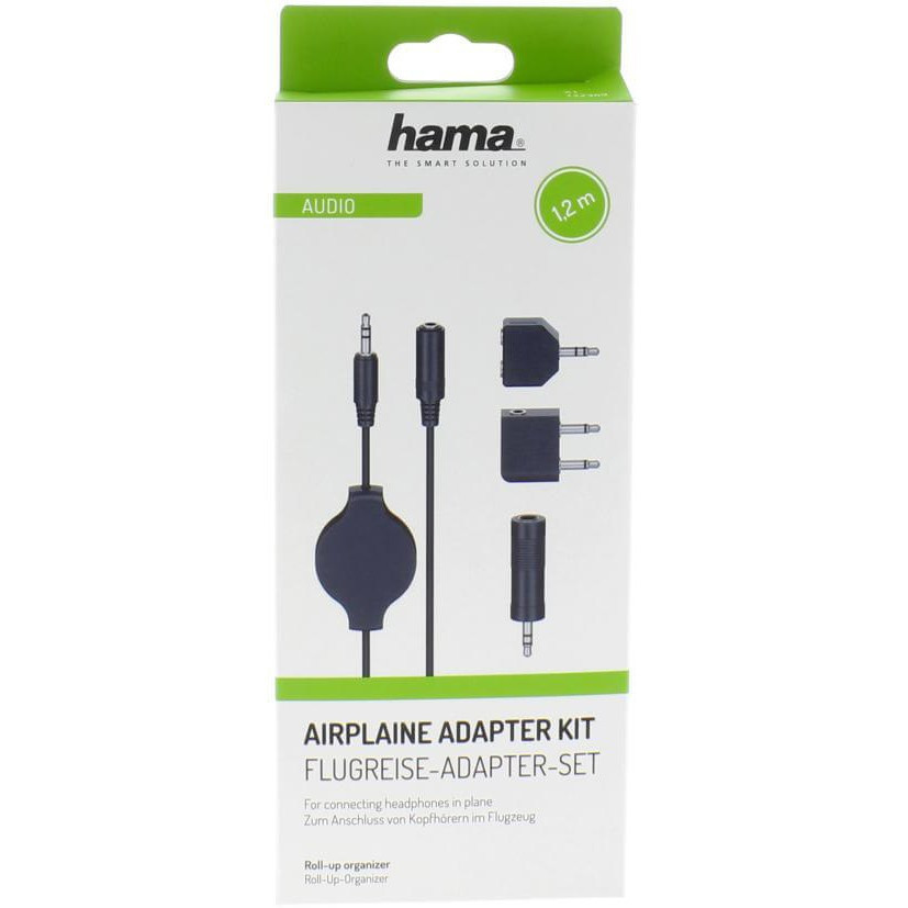HAMA Adapter Kit Inkl Kabel 3.5mm Roll-Up 1.2m