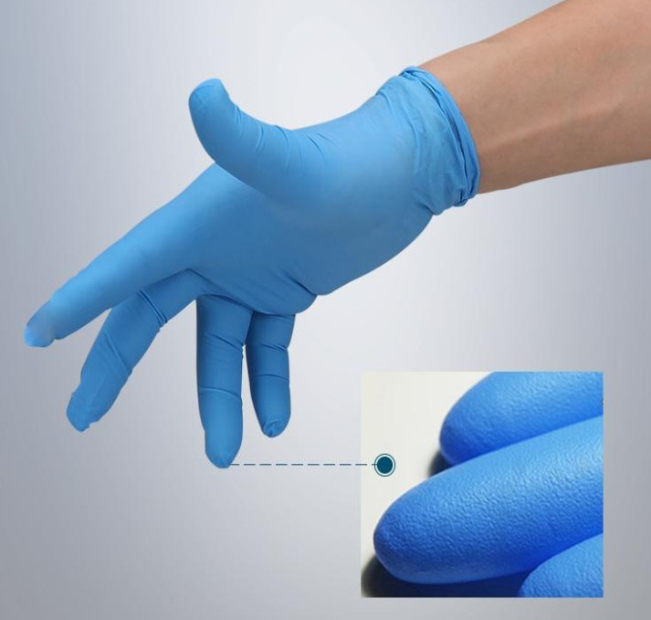 Nitrilhansker Bl pulverfrie, Medium (100 stk)