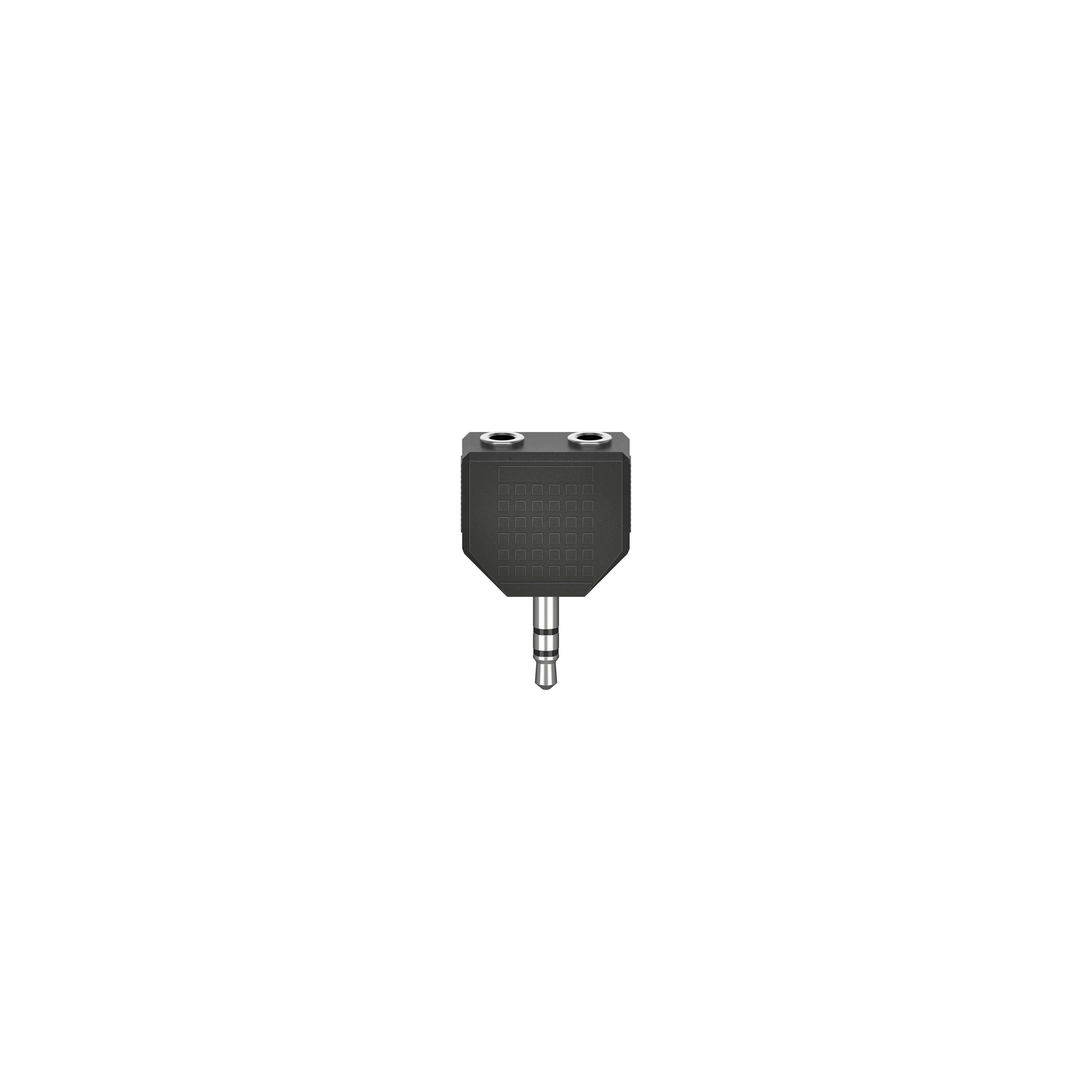 HAMA Adapter Audio 2x3.5mm- 3.5mm 2xHona-Hane Svart