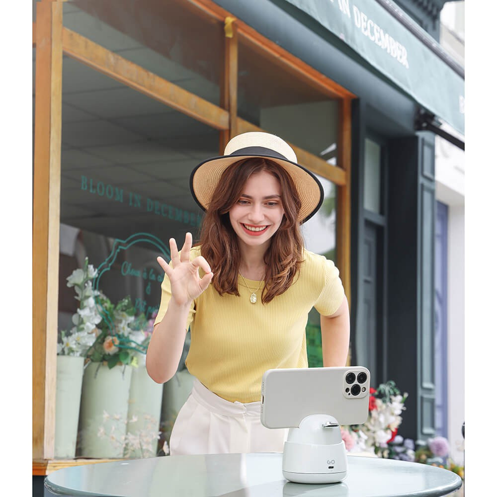 HOHEM AI Auto Tracking Holder GO 2-Axis AI Tracking White