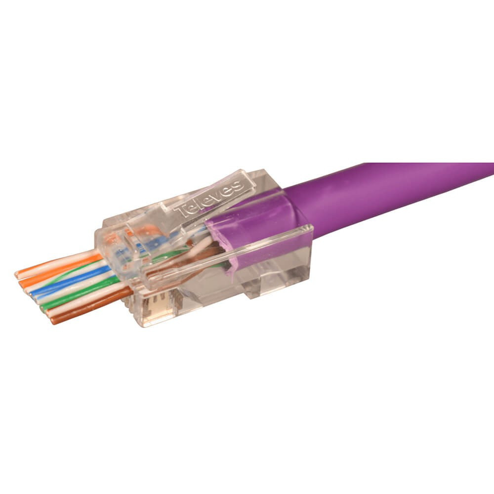 TELEVES Connector Data RJ45 Male CAT6 UTP