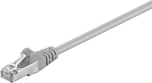 BildePatch-Cable CAT5e SF/UTP 2xRJ45, PVC, CCA, Grey (1m)