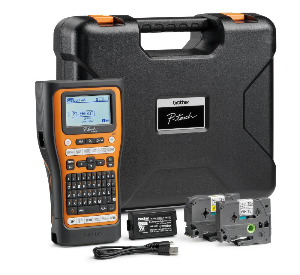 BildePT-E560BBTSP Pro Labelling Machine with Bluetooth, Kit