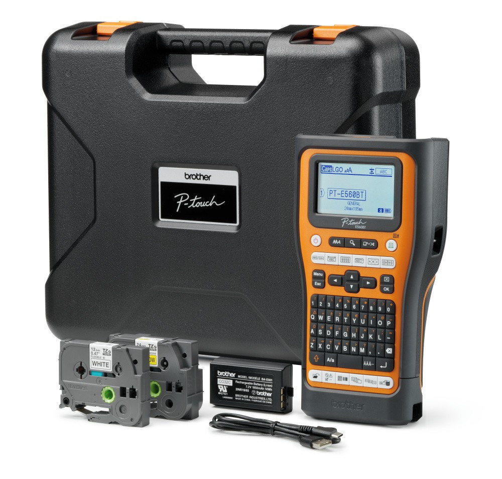 PT-E560BBTSP Pro Labelling Machine with Bluetooth, Kit