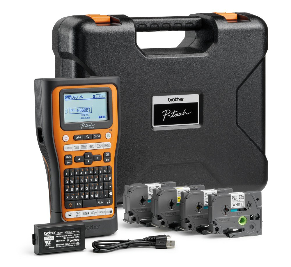 PT-E560BBTSP Pro Labelling Machine with Bluetooth, Kit
