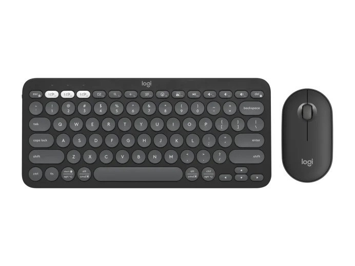 BildePebble 2 Combo Wireless Keyboard/Mouse, Tonal Graphite (Nord
