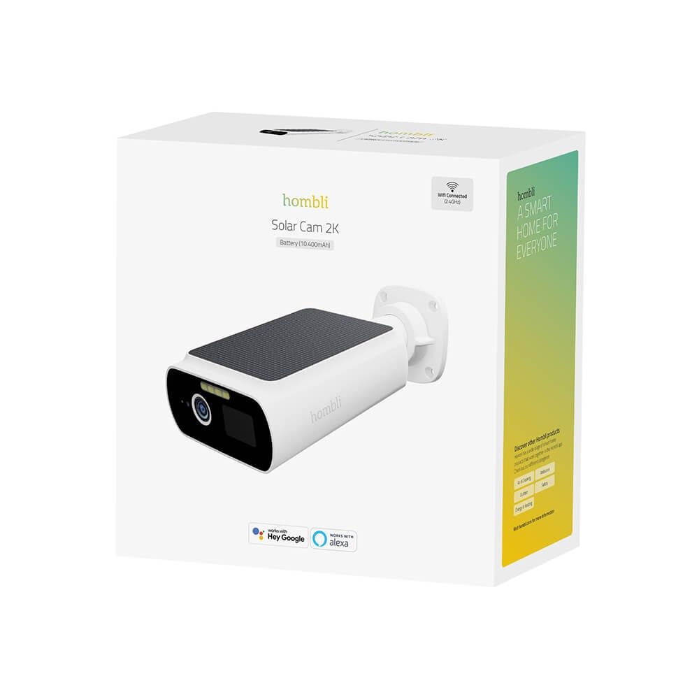 Hombli Smart Solar Cam, White