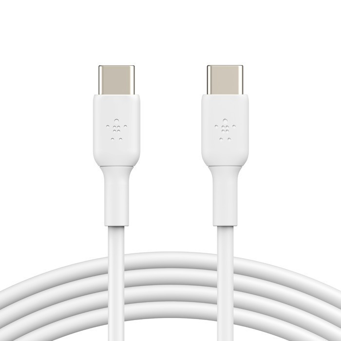 USB-C to USB-C PVC 1m Twin Pack, White