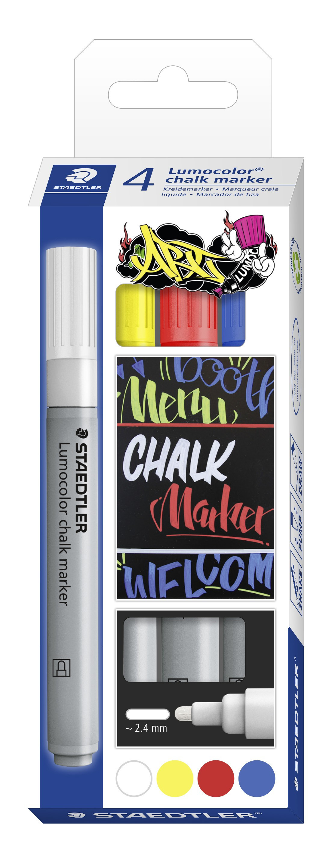 BildeMerkepenn Lumocolor Kritt 2,4Mm (4 stk)
