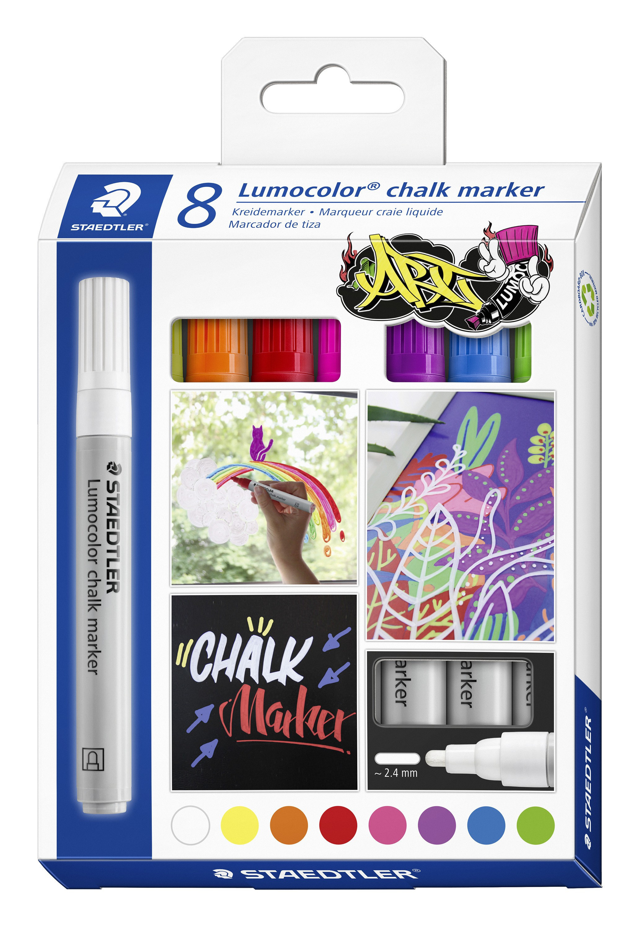 BildeMarker Lumocolor Chalk 2,4mm ass (8)