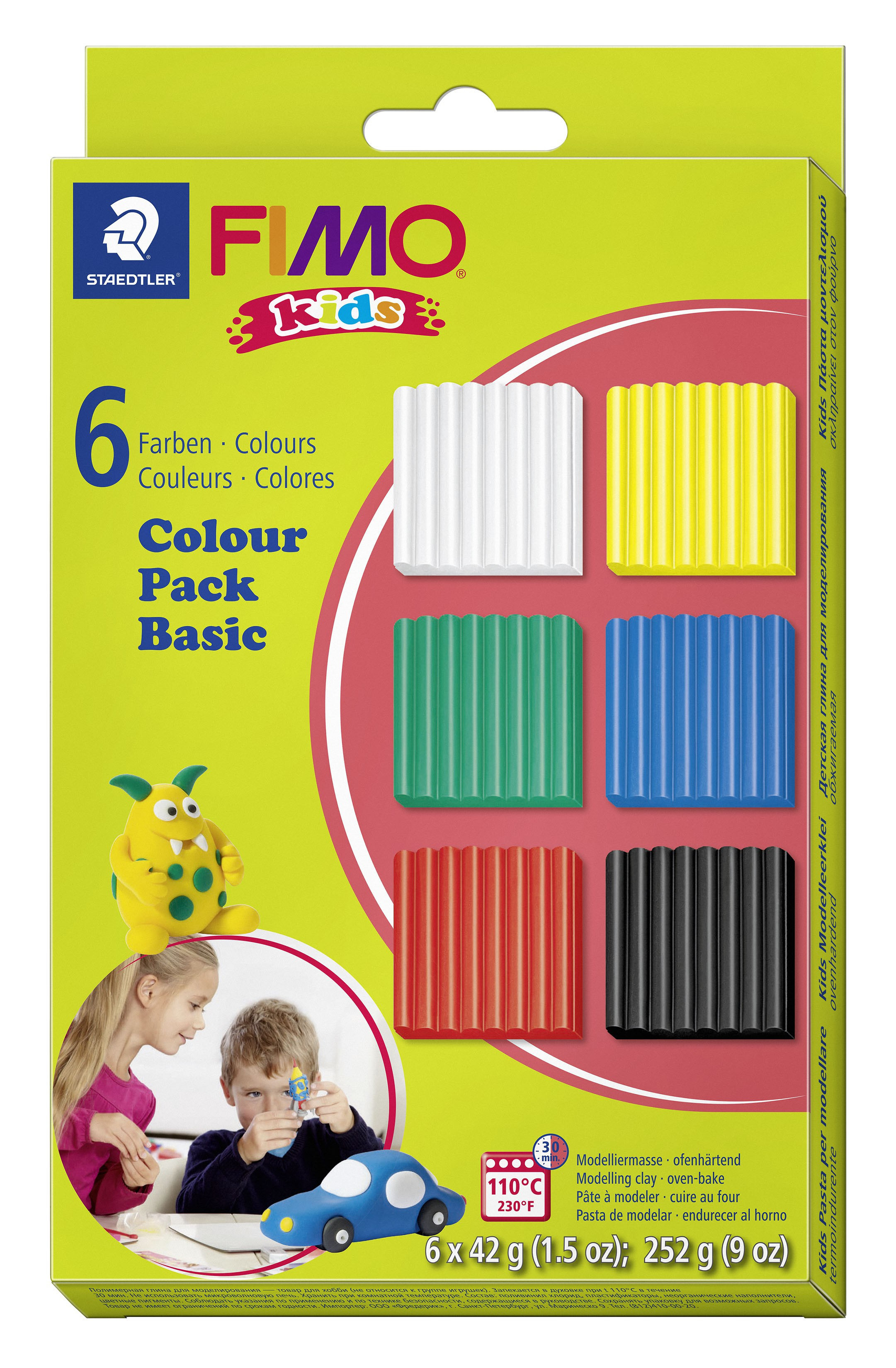 BildeModeling clay Fimo Kids Basic 6x42g (6)