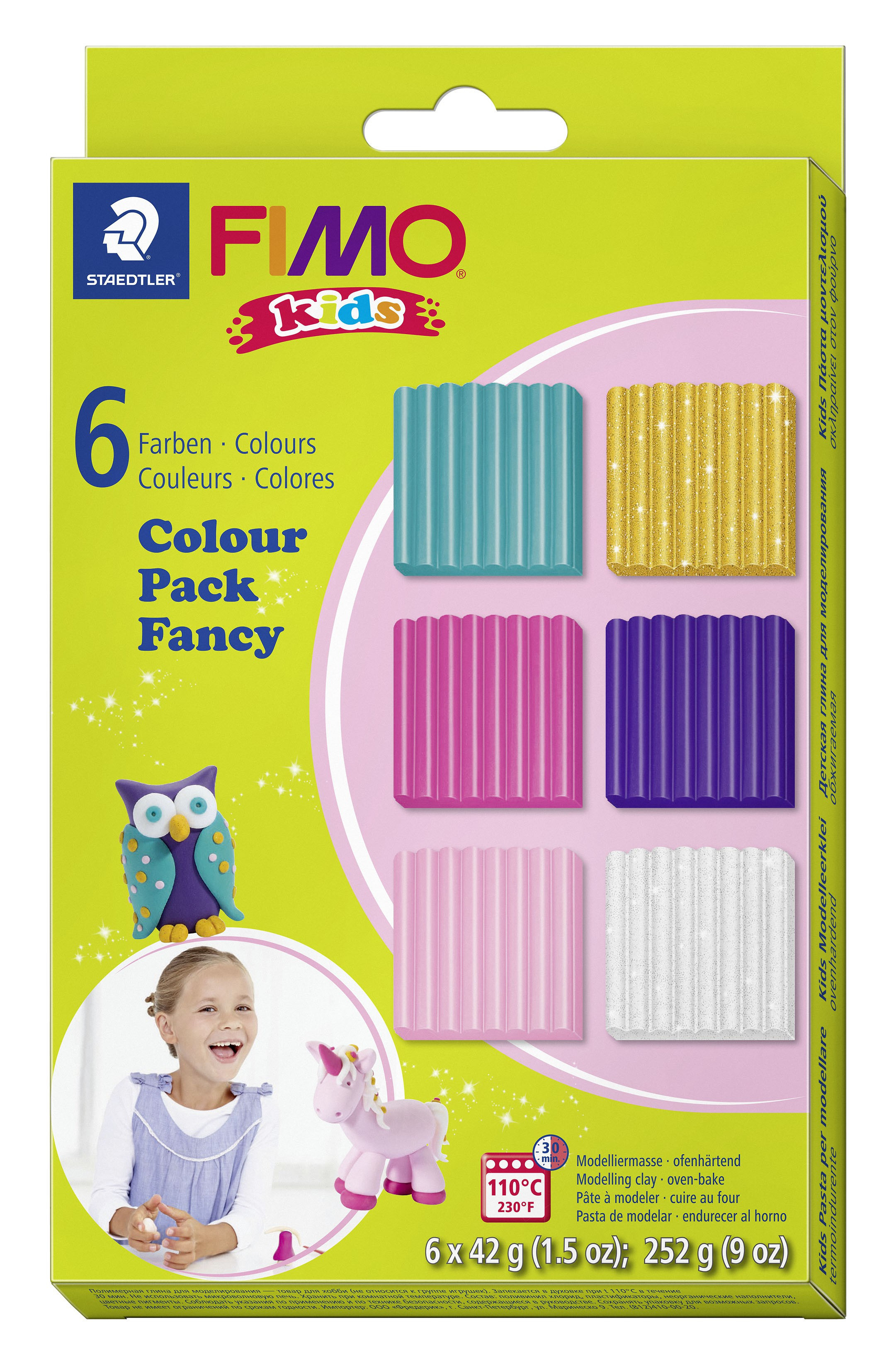 BildeModeling clay Fimo Kids Girlie 6x42g (6)