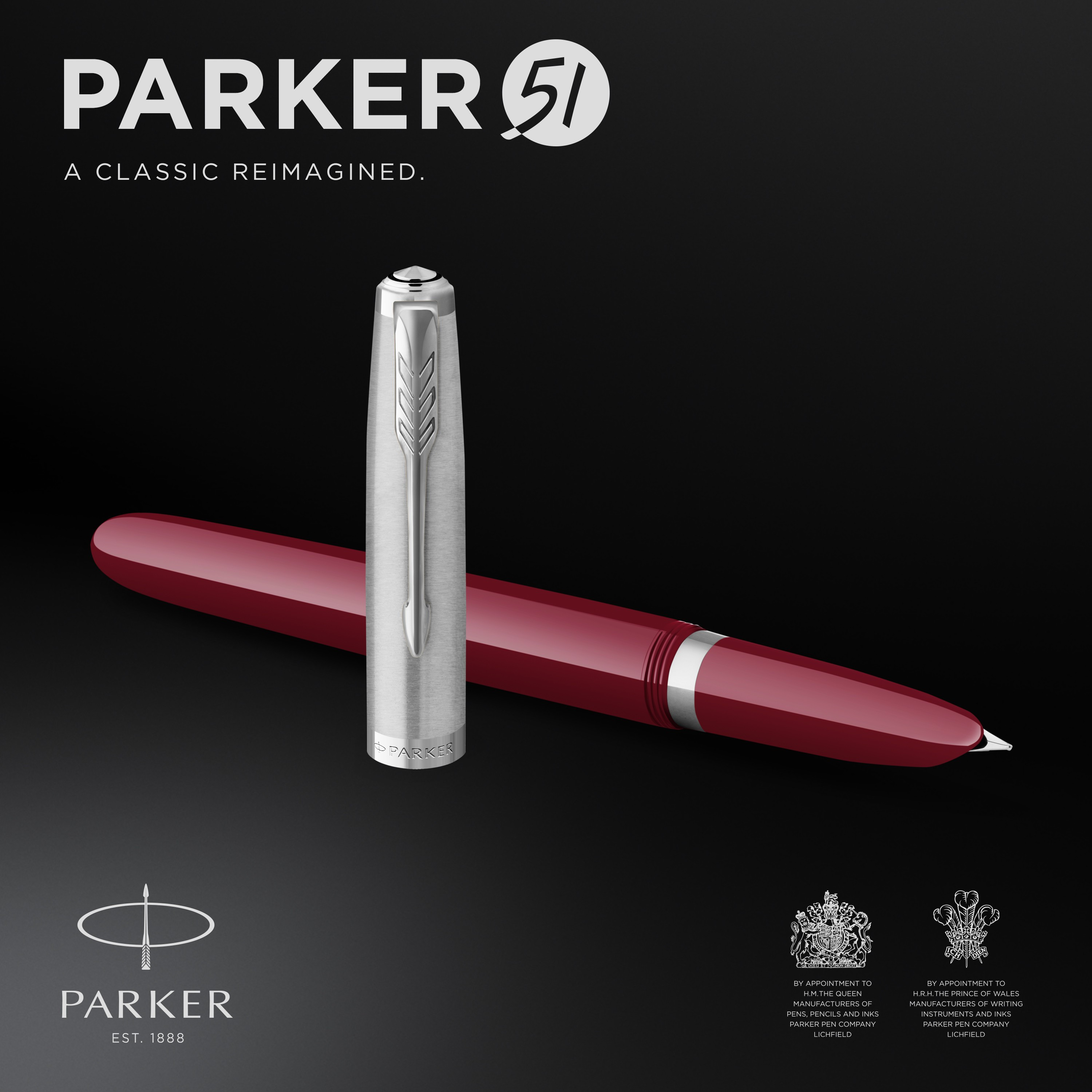 Parker 51 fyllepenn i gaveeske burgunder/krom