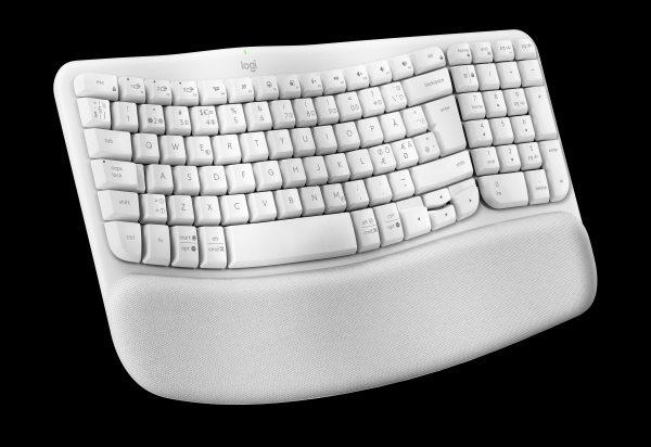 Wave Keys wireless ergonomic keyboard, Off-white (Nordic)
