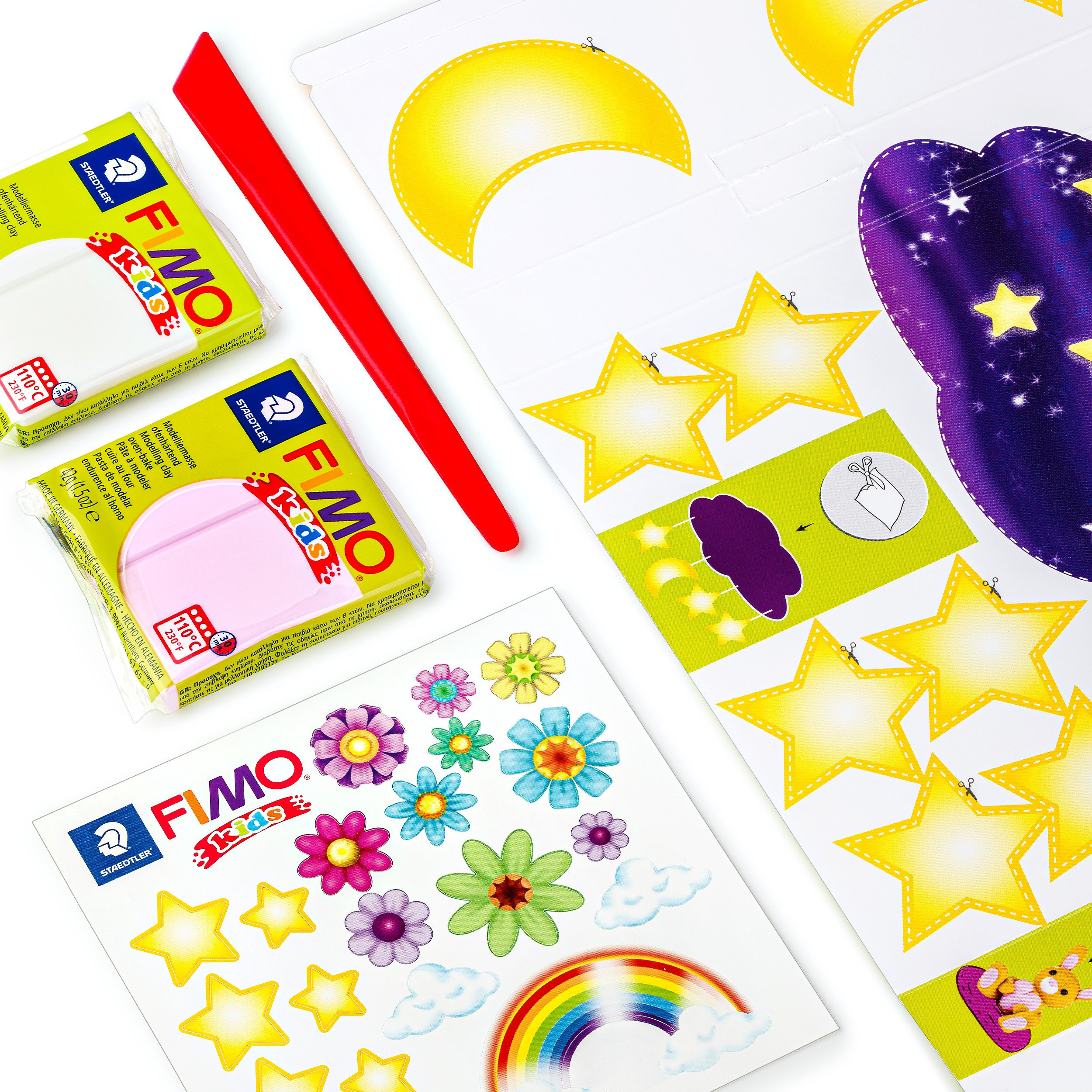 STAEDTLER Modell leire Fimo Kids Drmmedyr 4x42g (4)