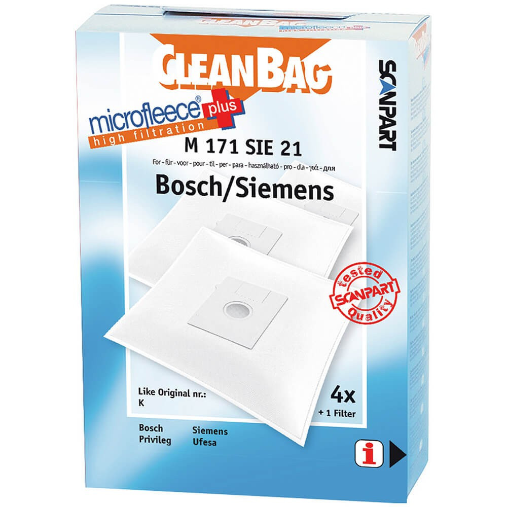 CLEANBAG Microfleece+ Dustbag Bosch/Siemens K 4+1