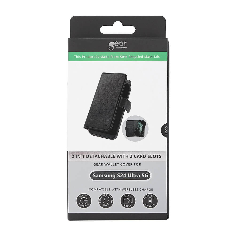 GEAR 2in1 3 card Recycled Samsung S24 Ultra 5G Black