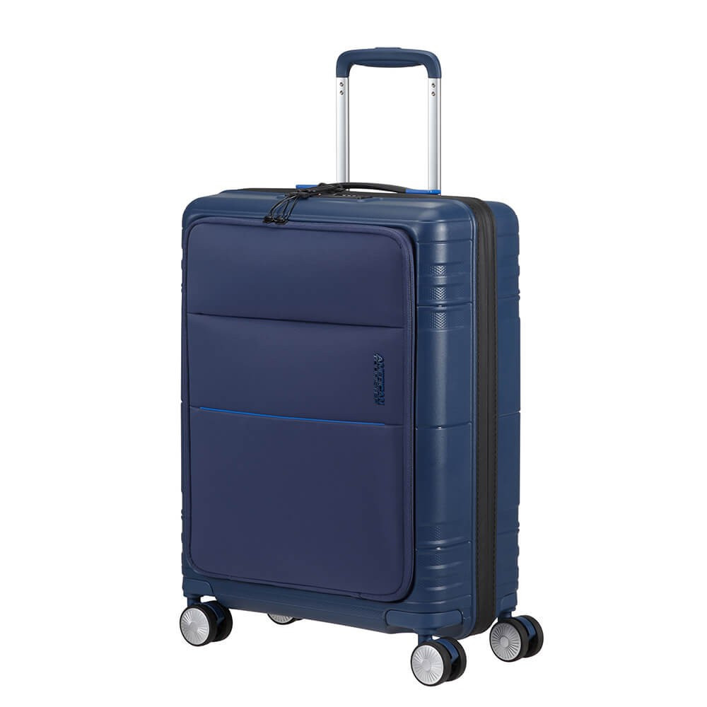 AMERICAN TOURISTER Hello Cabin Spinner 55 Front Pocket Navy