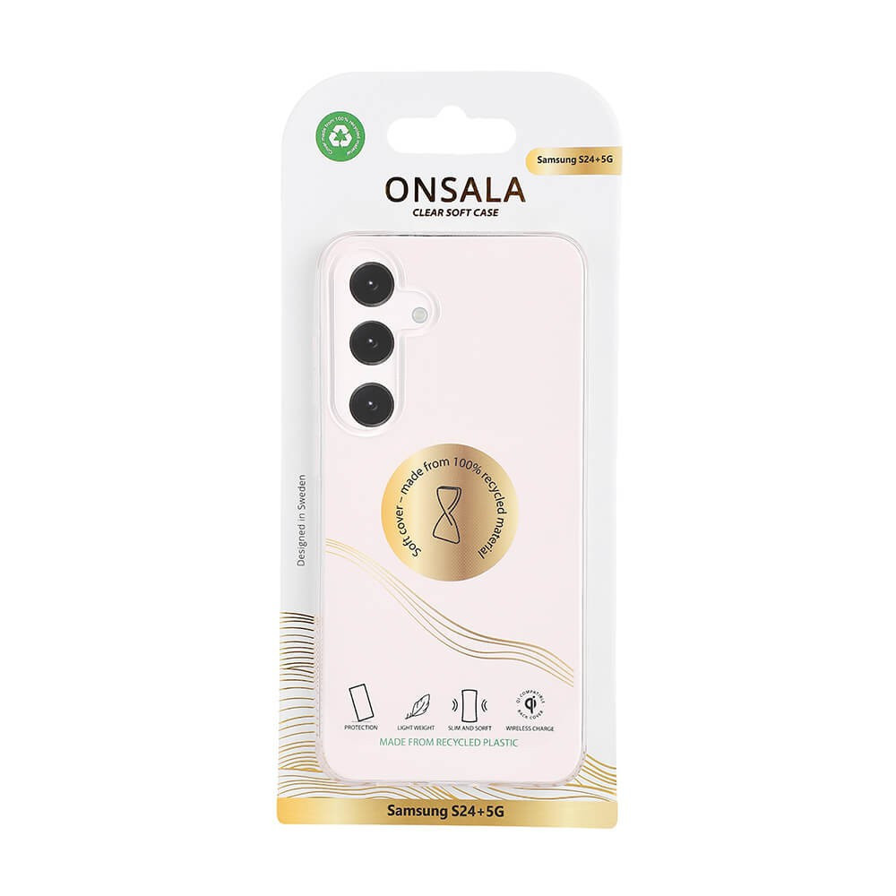 ONSALA Back Recycled Clear Case TPU Samsung S24+ 5G