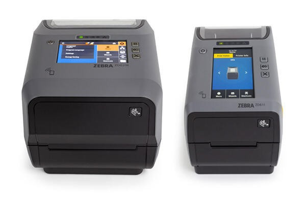 BildeZebra ZD621R 8 dots/mm, disp. (colour), RTC, RFID, USB