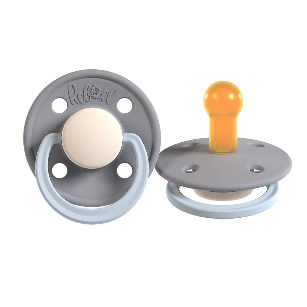 BildeREBAEL Pacifier Singel Size 1 Stormy Pearly Elephant