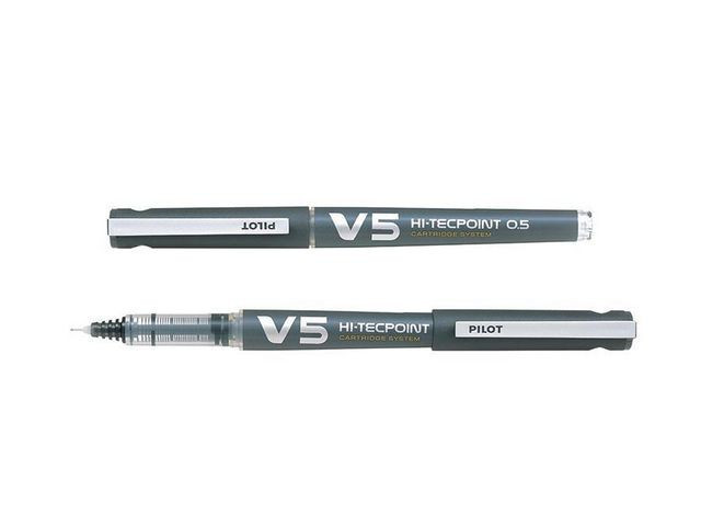 BildeRollerpenn Pilot Begreen Hi-Tec V5 Sort (10 stk)