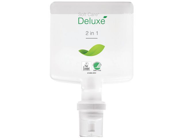 BildeDusjsåpe Soft Care Deluxe Sjampo 1,3L (4 stk)