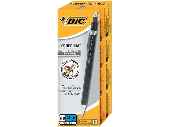 BildeTrykkblyant Bic Criterium 05Mm (12 stk)