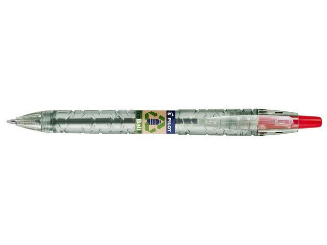 BildeKulepenn Pilot B2P Ecoball 1,0 Rød (10 stk)