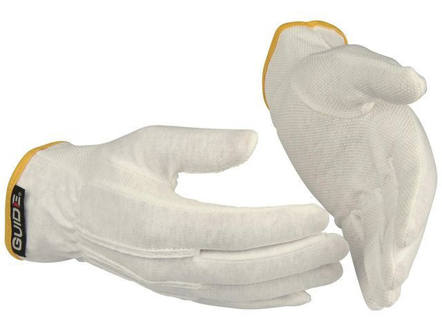 BildeHanske Guide 549 Bomull M/Nupper 8 (12 par)