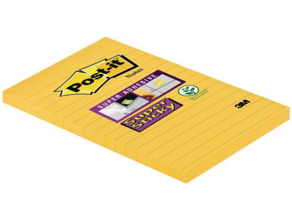 Notatblokk Post-It Ssn 102X152 Lj U.gul (6 stk)