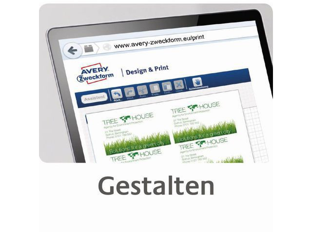BildeVisittkort Avery Ilc 85X54Mm 200G (250 stk)