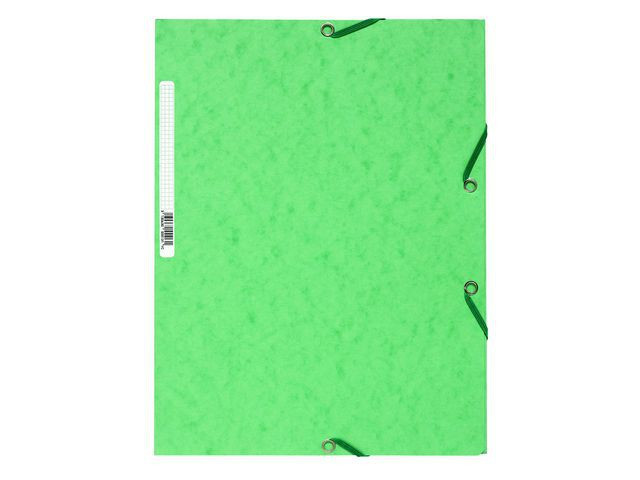 BildeStrikkmappe Exacompta A4 3 Kl 400G Lime (25 stk)