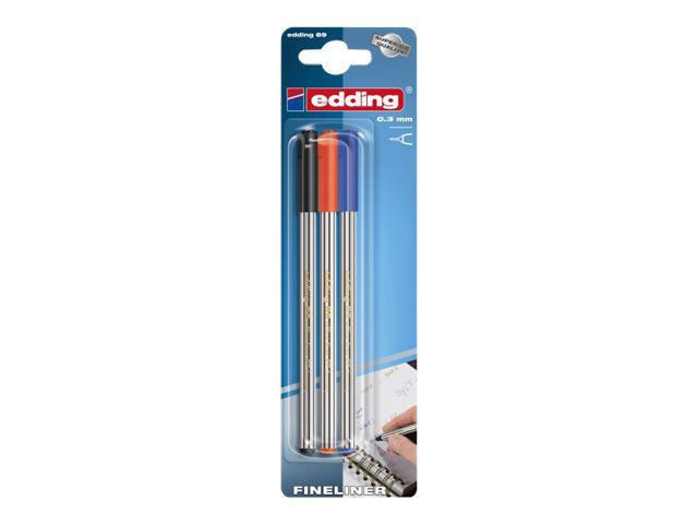 BildeFiberpenn Edding 89 Office Liner Ef (3) (10 stk)